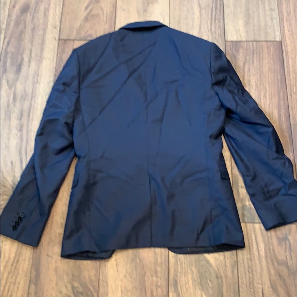 Men’s Express Navy Tuxedo Suit Jacket Fitted S - Picture 2 of 2